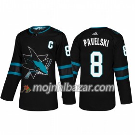 Dresovi San Jose Sharks Joe Pavelski 8 Adidas 2018-2019 Alternate Authentic - Muške